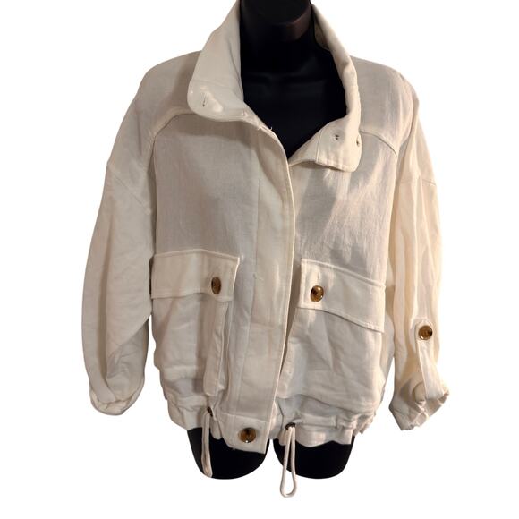 Blank NYC Above the Clouds Cargo Jacket w/Roll tab Sleeves-Nordstrom Med NWT - Picture 1 of 6